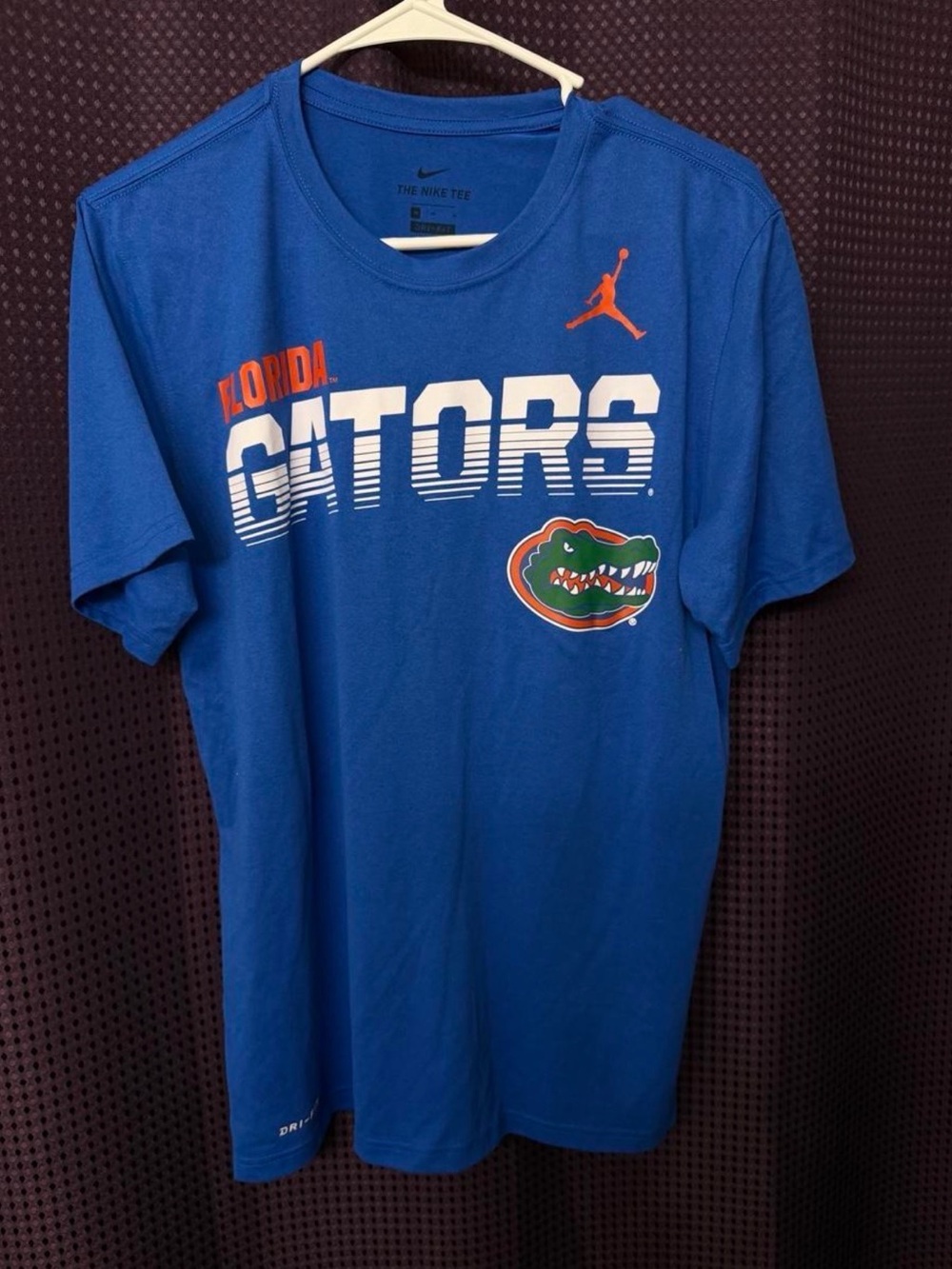 Nike Royal Blue Florida Gators Graphic Tee with Orange Accents